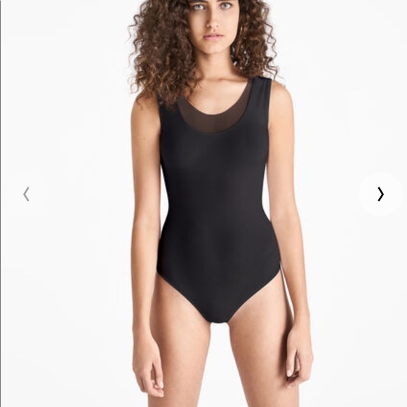 Wolford Tops - NWT Wolford Jamaika Tulle String Black Bodysuit